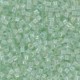 Miyuki delica kralen 11/0 - Pearl lined transparent pale green mist ab DB-1675 